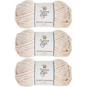 Yarn Bee Bulky Yarn for Crocheting & Knitting – Soft Yarn Skein – 80 Yards of 100% Polyester Yarn for Crocheting Blankets, Hats, & More – DIY Handcrafting Accessories