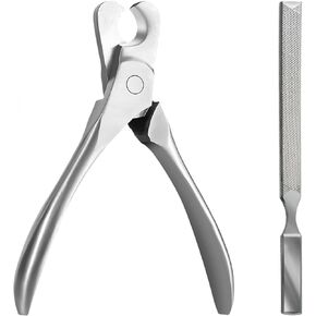 Dog Nail Trimmers & Cat Nail Clipper, Heavy Duty Stainless Steel Claw Clippers for Large Dogs & Indoor Cats, Dog Toenail Clippers with Nail File - Professional Grooming Tool for Dogs, Cats, Small Pets