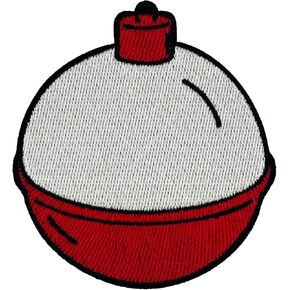 Fishing Bobber Embroidered Iron-on Patch