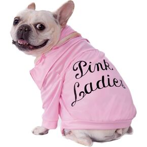 Rubies Grease 40th Anniversary Pet Pink Ladies Jacket, Medium for Themed Parties and Halloween