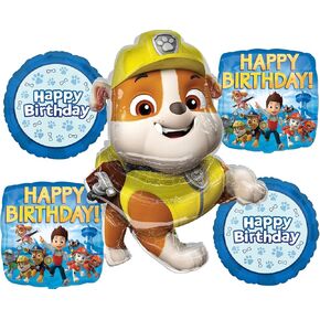 Anagram Rubble Birthday Party Supplies Pups on Patrol Balloon Bouquet Decorations