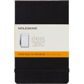 Moleskine Classic Notebook, Hard Cover, Pocket (3.5" x 5.5") Ruled/Lined, Black, 192 Pages