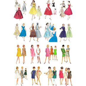 Decoupage Paper Pack (10sheets A4 / 8"x12") Vintage Fashion FLONZ Vintage Paper