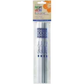 Water Soluble Chalk Marking Pencils 4/Pkg. White & Silver
