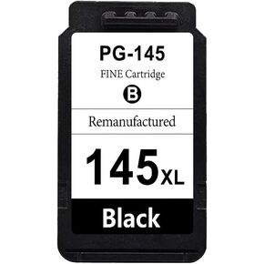 Remanufactured PG-145 XL Ink Cartridge 1 Black Replacement for PG145XL Black Ink for Canon Pixma IP2700 IP2810 MP250 MP270 MP495 MP499 MG2520 MG2924 MG2410 Printer
