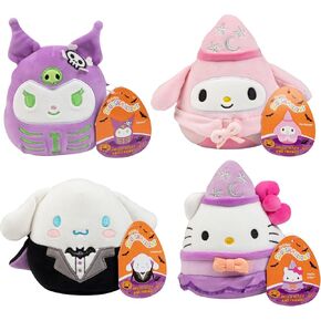 Squishmallows 5-Inch Hello Kitty Squish Value Pack - Get Four Mini Officially Licensed 5" for Less - Collectible Soft & Squishy Stuffed Animal Toy - Gift for Kids, Girls & Boys