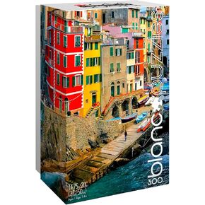 Buffalo Games - Kyle Huber - Brights of Cinque Terre - 300 قطعة من بانورزو للألغاز للبالغين - اللغز الذي يثقل كهذا ليال اللعبة - الحجم النهائي هو 21.25 × 15.00