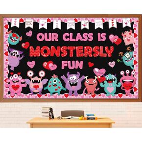 gisgfim Valentine’s Day Bulletin Board Set Decorations Valentines Classroom Decor Chocolate Heart Photo Craft Cutouts for School Home Chalkboard Wall Door Party Supply(Life Is like a Box of Chocalate)