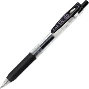 Zebra Sarasa Push Clip Clip Gel Ink Pen - 1.0 مم - أسود