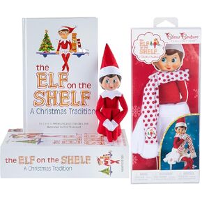 The Elf on the Shelf: A Christmas Tradition Girl Scout Elf (Blue Eyed) with Claus Couture Collection Snowflake Skirt & Scarf Outfit