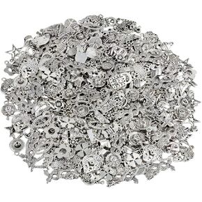 TUMBEELLUWA 0.5lb Alloy Charms Spacer Beads Findings Accessories for DIY Bracelet Necklace Jewelry Making,Style E in Kuwait