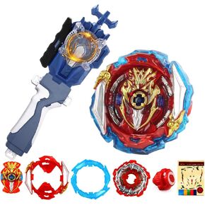 B-175 Lucifer 1 قطعة قاذفة وقبضة ، Battle Battling Tops مع مجموعة قاذفات ، Burst Quadrive Gyros for Boys Kids Party Idea