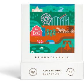Pennsylvania Adventure Bucket List: 50 Scratch-Off Cards for Outdoor Activities, Tourist Attractions, and Road Trips - Perfect Travel Gift and Guide for Exploring