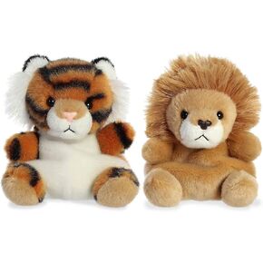 Aurora Palm Pals Set of Two - Leno Lion and Indy Tiger!