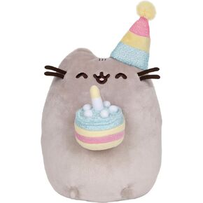 GUND Pusheen Birthday Cake Plush Stuffed Animal Cat, 9.5"