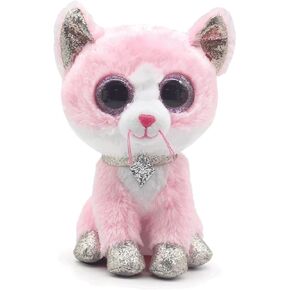 Beanie Baby Fiona Pink Cat Stuffed Animal Plush Doll 6inch