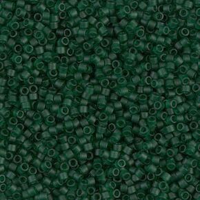 Miyuki Delica 11/0 Cylinder Seed Beads - Matte Tr Dk Emerald - DB0767 5 Grams