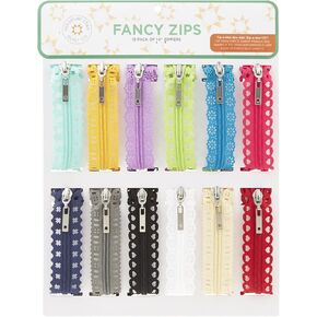 Missouri Star Quilt Co. Quippers Lace for Sewing 14 Inch ، 12 Pack | النايلون الجميل بألوان متنوعة وأنماط تقليمها لصياغة النسيج اللطيف ، المحافظ ، الحقائب ، صنع ملابس الملابس