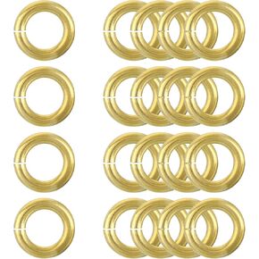uxcell 20Pcs Open Jump Rings, 18mm/0.71" OD Brass Jump Ring Connectors 3mm Thick O Rings for Necklaces Bracelet Jewelry Making Keychain DIY Craft, Gold Tone