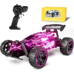 Tecnock RC Cars Remote Control Car for Kids, 1:18 Scale 20 KM/H 2WD Offroad Buggy, 2.4GHz RC Racing Car with USB-C Easy Charging & 50 Mins Playtime, Toys Gifts for Boys & Girls