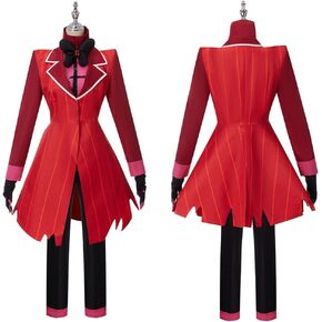 Anime Alastor Cosplay Costume Red Uniform Suit Halloween Christmas Outfit for Women Men