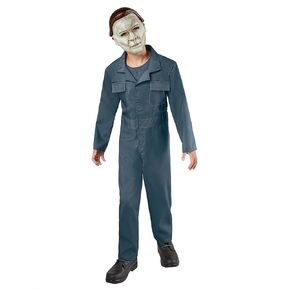 Rubies Halloween II Michael Myers Costume Jumpsuit with Face Mask For Kids, For Themed Party and Halloween