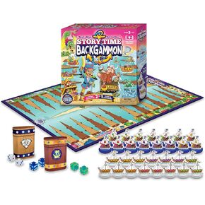 Story Time Backgammon Set for Beginners, Educational Learning Game, Backgammon Game for Kids, Learn How to Play Backgammon, Board Game for Kids Ages 3 and Up, Educational Game, Backgammon for Kids