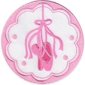 Ballet Shoes/Slippers Patch, Iron On/Sew On - Appliques for Kids Children