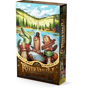 ALLPLAY - River Valley Glassworks Deluxe Edition Board Game for Families and Adults - Cozy Yet Clever Drafting Game - Colorful, Tactile Pieces - Scoring Puzzle - 1 to 5 Players - 20 Minutes