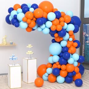 Red Blue Black Yellow Balloon Garland Arch - Blue and Black Balloons Red Yellow Black Balloons Red Blue Balloons for Super Robots Spider Hero Birthday Baby Shower Graduation Party Decorations