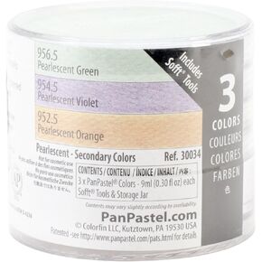 Panpastel Artist Pastels by Golden ، Metallics Set ، 3 Color ، Provess Artist Pastels ، Freefy Pan Format (تشبه الكيك)
