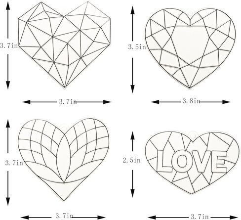 Ayhuhra 28 Sets Valentine's Suncatcher Craft Kit DIY Window Paint Art Suncatchers Heart Sun Catchers for Valentine's Day Art Craft Mother's Day Party Favors Gift Exchange in Kuwait