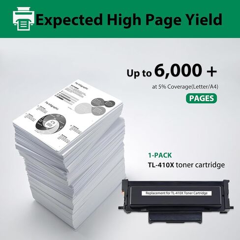 TL-410X Toner Cartridge Compatible for Pantum TL-410X TL-410 Toner Cartridge for Pantum M7102DW M6802FDW P3012DW P3302DW Series Printer, Page Yield Up to 6000 Pages in Kuwait