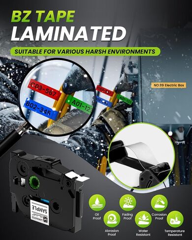 Label Maker Machine with-Tape, H1100 Handheld Label Maker Portable Labeler with Backlight Screen Keyboard for Home School Office Organization, Multiple Fonts Symbols Borders Easy to Use Inkless in Saudi Arabia