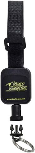 Gear Keeper RT5-5816 Super Badge Retractor with Carabiner Clip And End Pivot Ball Connection - Heavy Duty 36" Lanyard For ID Badges Holder Reels - D-Rings, Belt Loops, Web Straps - Made in USA - Black in Saudi Arabia