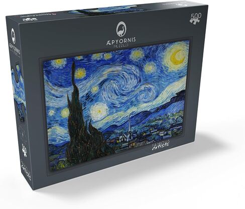 MyPuzzle The Starry Night 1889 by Vincent Van Gogh - Premium 500 Piece Jigsaw Puzzle للبالغين in Kuwait