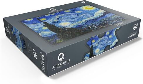 MyPuzzle The Starry Night 1889 by Vincent Van Gogh - Premium 500 Piece Jigsaw Puzzle للبالغين in Kuwait