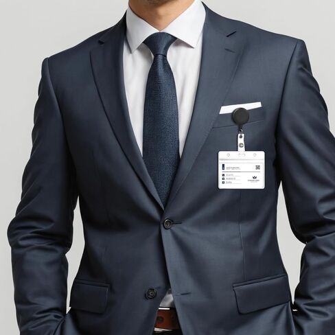 3 Pack Horizontal Name Tag with Retractable Badge Holders Clear Soft Plastic Badge Holders Badge ID Card Holders for Nurse Doctor Teacher Office (Horizontal) in Saudi Arabia
