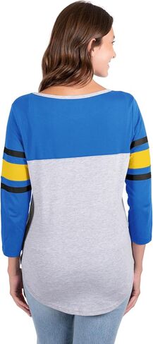Ultra Game Women's NBA Official Raglan Baseball 3/4 Long Sleeve Shirt in Kuwait