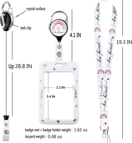 Black Cool Detachable Badge Holder Lanyard with Retractable Badge Reel Clip Cute Keychain for Women Men Teens Teachers Kids for ID Badge Keys Preppy School ID Holder Reel Lanyard, Inspirational Quotes in Kuwait