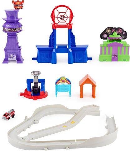 PAW Patrol, True Metal Total City Rescue Movie Track Set with Exclusive Marshall Vehicle, 1:55 Scale, Kids Toys for Ages 3 and up in Saudi Arabia