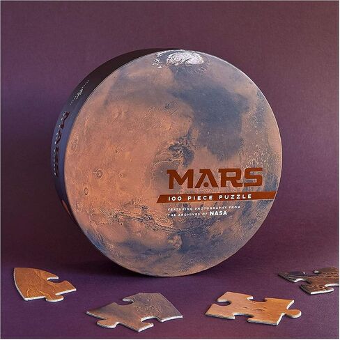 Chronicle Books Mars 100 Piece Puzzle: Featuring Photography from The Archives of NASA (Shaped Space Puzzle, Photography Puzzles, NASA Puzzle, Solar System Puzzle) in Saudi Arabia