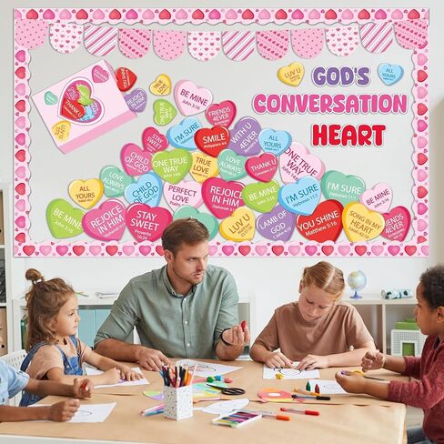 gisgfim Valentine’s Day Bulletin Board Set Decorations Valentines Classroom Decor Chocolate Heart Photo Craft Cutouts for School Home Chalkboard Wall Door Party Supply(Life Is like a Box of Chocalate) in Kuwait