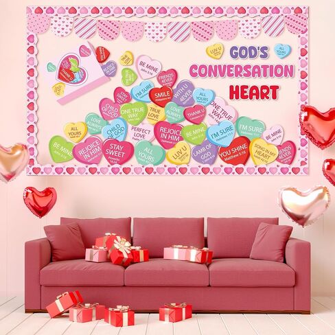 gisgfim Valentine’s Day Bulletin Board Set Decorations Valentines Classroom Decor Chocolate Heart Photo Craft Cutouts for School Home Chalkboard Wall Door Party Supply(Life Is like a Box of Chocalate) in Kuwait