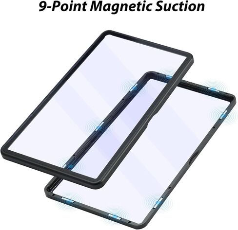 ZINHO Graded Card Case Magnetic Aluminum Alloy Slab Protector Display Case Fits 35PT PSA/CGC/CSG Cards, UV Protection (Black) in Saudi Arabia