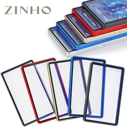 ZINHO Graded Card Case Magnetic Aluminum Alloy Slab Protector Display Case Fits 35PT PSA/CGC/CSG Cards, UV Protection (Black) in Saudi Arabia