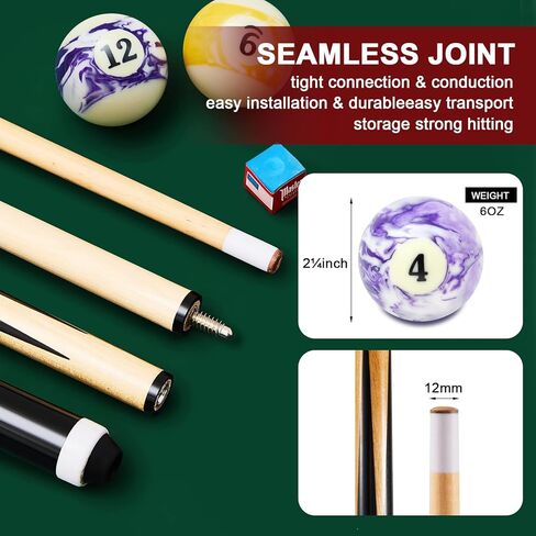 Outus 71pcs بركات الجدول ملحقات البلياردو البلياردو كرات البلياردو بركة مع كرات الكرة مثلث جديلة البلياردو البلياردو. in Saudi Arabia