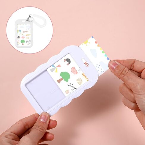 Photocard Holder Keychain, Acrylic 3 Inch Photo Card Holders ID Protector Hard Badge Holder Bus Card Credit ID Bank Card Holder for Nurse Doctor Teacher in Saudi Arabia