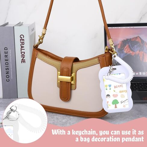 Photocard Holder Keychain, Acrylic 3 Inch Photo Card Holders ID Protector Hard Badge Holder Bus Card Credit ID Bank Card Holder for Nurse Doctor Teacher in Saudi Arabia