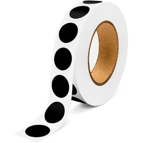 1000PCS White Colored Dot Stickers Round Coding Circle Label Stickers 0.5 inch Label in Dispenser Box for Office Classroom